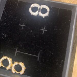 Elegant Gold and Silver Hoop Earrings set